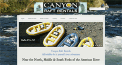Desktop Screenshot of canyonraftrentals.com